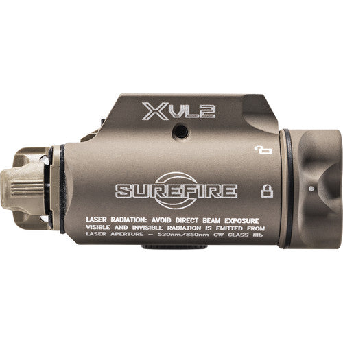 SureFire XVL2-IRC Luz y Láser para Pistola y Carabina 400 Lúmenes IPX8 Tan