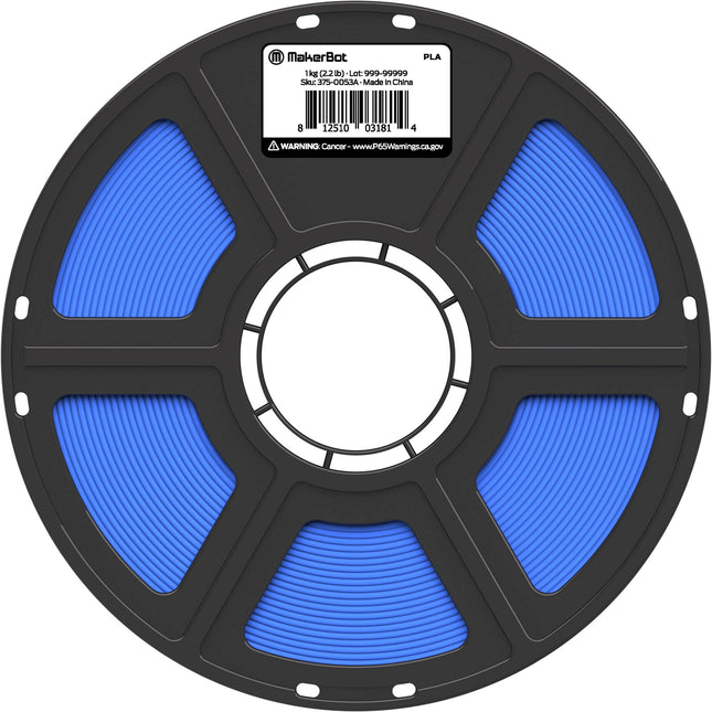 MakerBot Filamento PLA Serie True Color 1.75 mm 2.2 lb Azul Vibrante