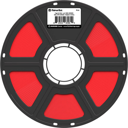 MakerBot 1.75mm PLA Filamento True Color Series 2.2 lb Rojo Vivo