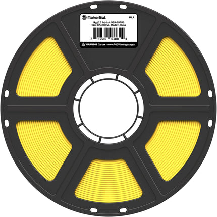 MakerBot Filamento PLA True Color 1.75mm 2.2 lb Amarillo Vivo para Impresora 3D