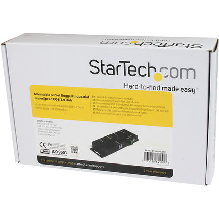 StarTech ST4300USBM Hub USB 3.1 Gen 1 4 Puertos Metal Montable 5 Gb/s