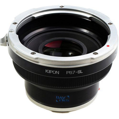 KIPON Baveyes Adaptador de Montura Lente 0.7x para Pentax 6x7 a Leica L-Mount con Enfoque Infinito