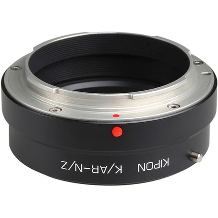 KIPON Konica AR Adaptador de Objetivo a Montura Nikon Z con Enfoque Infinito de Aluminio y Latón