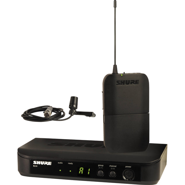 Shure BLX14/CVL Sistema de Micrófono Lavalier Cardioide Inalámbrico 14 Horas de Batería y 300 Pies de Alcance