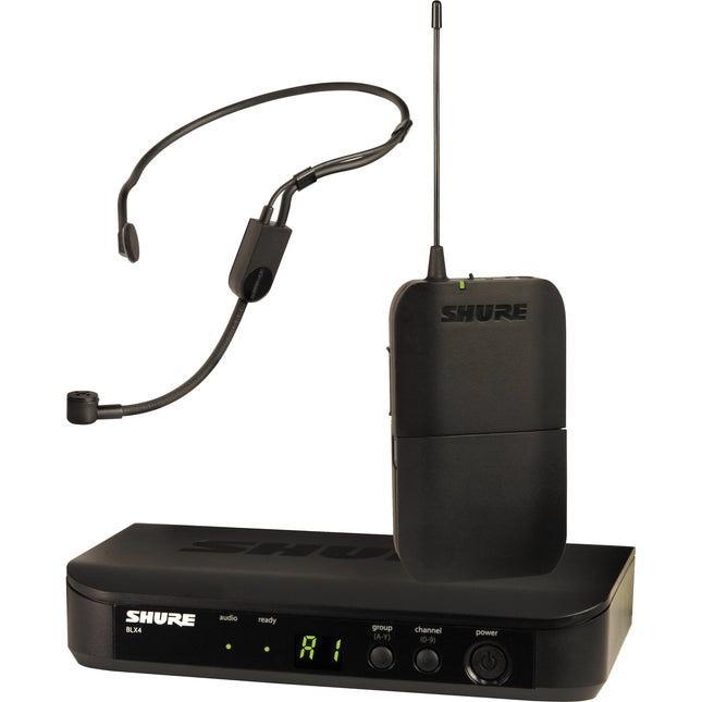 Shure BLX14 PGA31 Sistema Micrófono Inalámbrico Diadema Cardioide 14h Batería 300ft Alcance
