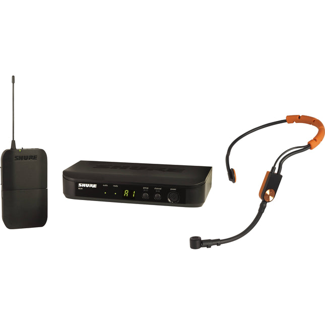 Shure BLX14/SM31 Micrófono de Diadema Cardioide Inalámbrico para Fitness con Alcance de 300 pies y Transmisor Ligero