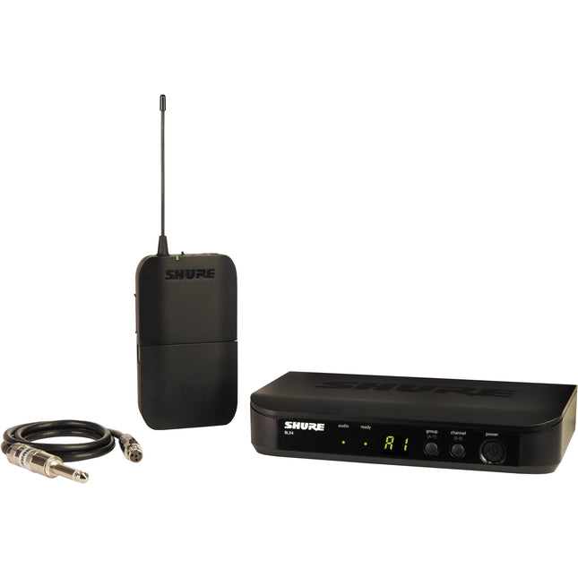 Shure BLX14 Sistema Inalámbrico Guitarra con Cable WA302 y 14 Horas Batería