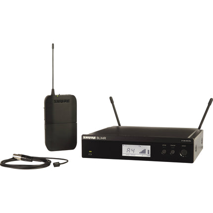 Shure BLX14R/W93 Sistema Micrófono Lavalier Inalámbrico Omnidireccional Rackmount 14 Horas Batería 300 Pies Alcance