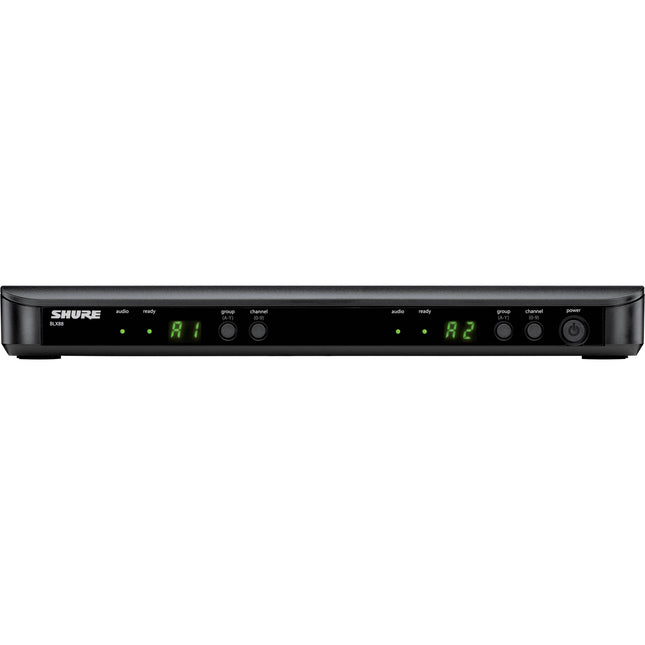 Shure BLX88 Receptor Inalámbrico de Mesa Dual Canal 300 ft Alcance