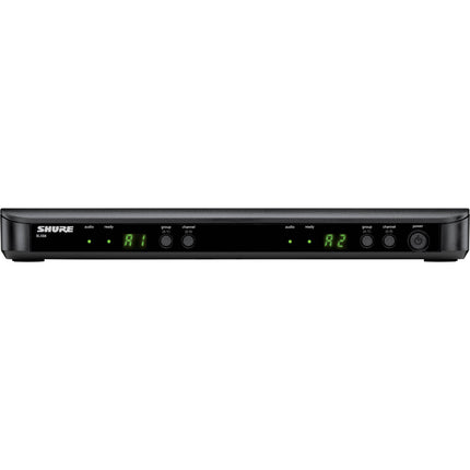 Shure BLX88 receptor inalámbrico de mesa dual canal 123 frecuencias 300 pies rango
