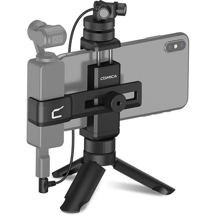Comica Audio CVM-MT-K1 Micrófono Estéreo para Cámara Rotación 180° con Kit para Smartphone DJI Osmo Pocket