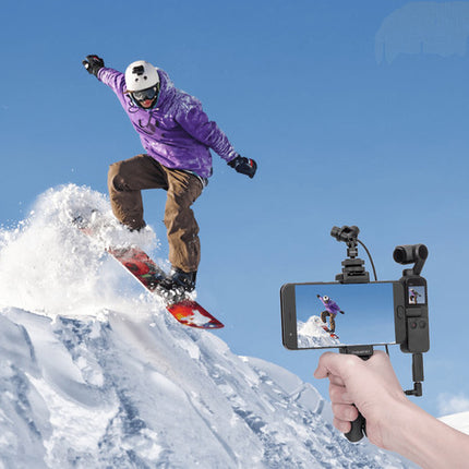 Comica Audio CVM-MT-K1 Micrófono Estéreo para Cámara Rotación 180° con Kit para Smartphone DJI Osmo Pocket