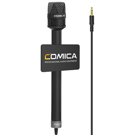 Comica Audio HRM-S Micrófono Cardioide de Mano para Smartphones con Cable de 11.5 pies y Mic Flag