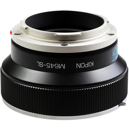 KIPON Baveyes Adaptador de Montura 0.7x para Lente Mamiya 645 a Leica L-Mount con Enfoque Infinito y Construcción Metálica