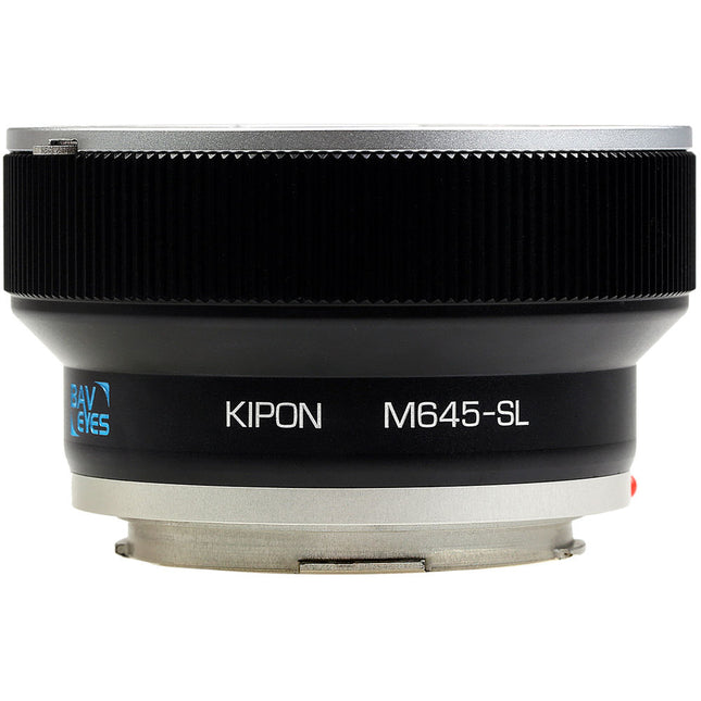 KIPON Baveyes Adaptador de Montura 0.7x para Lente Mamiya 645 a Leica L-Mount con Enfoque Infinito y Construcción Metálica