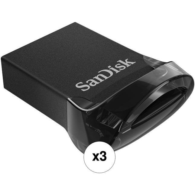 SanDisk 32GB Ultra Fit Memoria USB 3.1 Tipo A 130 MB/s 3-Pack
