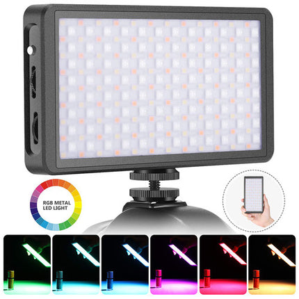 SOONWELL P9 12W RGB Luz Led de Bolsillo 2500-9000K con Mini Trípode y Funda