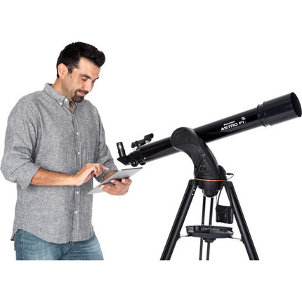 Celestron Astro Fi 90mm f/10 Telescopio Refractor 910mm Longitud Focal Montura Motorizada Alt-Az