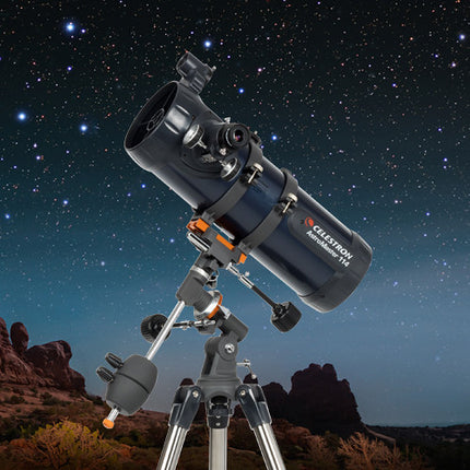 Celestron AstroMaster 114EQ Telescopio Reflector 114mm 1000mm focal  f/9 trípode ajustable