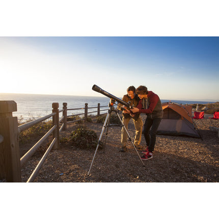 Celestron AstroMaster 70AZ telescopio refractor 70mm 900mm focal manual Alt-Az