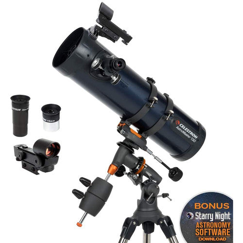 Celestron AstroMaster 130EQ Telescopio Reflector 130mm 650mm Tripode Ajustable
