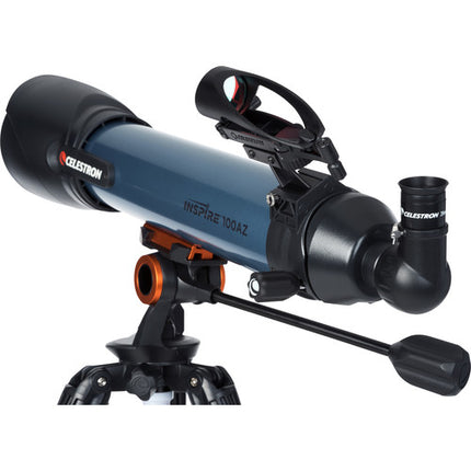Celestron Inspire 100AZ Telescopio Refractor 100mm f6.6 con trípode acero y adaptador digiscoping