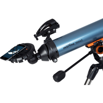 Celestron Inspire 100AZ Telescopio Refractor 100mm f6.6 con trípode acero y adaptador digiscoping