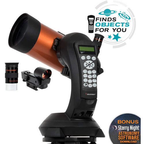 Celestron NexStar 4SE Telescopio Maksutov-Cassegrain 102mm f13 1325mm 40,000 objetos