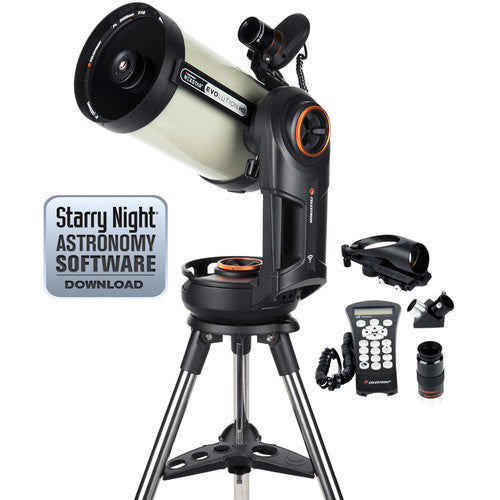 Celestron NexStar Evolution 8 Telescopio GoTo 203mm f/10 EdgeHD con StarSense AutoAlign y Batería Recargable