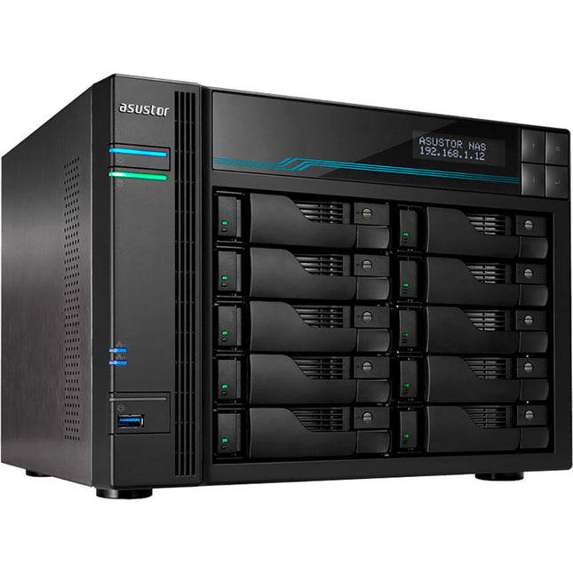 Asustor Lockerstor 10 Servidor NAS 10 Bahías 8GB RAM Intel ATOM 2.8 GHz