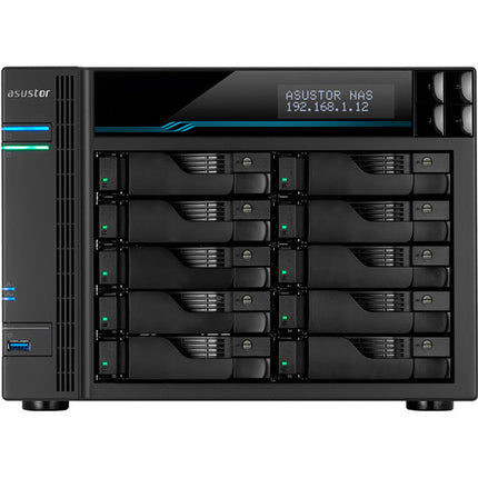 Asustor Lockerstor 10 Servidor NAS 10 Bahías 8GB RAM Intel ATOM 2.8 GHz
