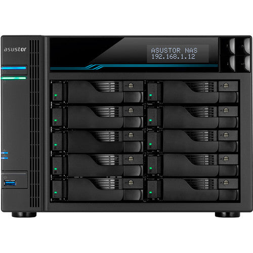 Asustor Lockerstor 10 Servidor NAS 10 Bahías 8GB RAM Intel ATOM 2.8 GHz