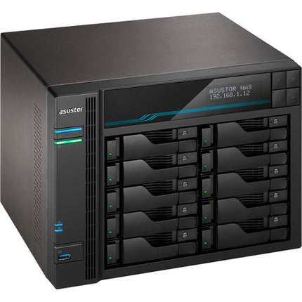 Asustor Lockerstor 10 Servidor NAS 10 Bahías 8GB RAM Intel ATOM 2.8 GHz