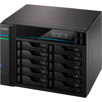 Asustor Lockerstor 10 Servidor NAS 10 Bahías 8GB RAM Intel ATOM 2.8 GHz