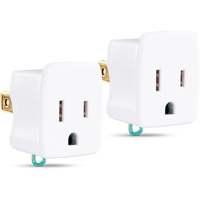 CyberPower GT1W2PK Adaptador Tierra Blanco 2 Pack con Soporte para Móvil