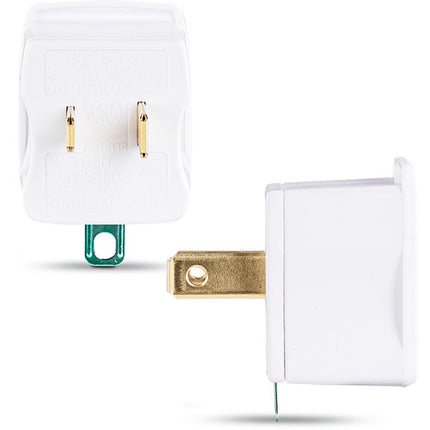 CyberPower GT1W2PK Adaptador Tierra Blanco 2 Pack con Soporte para Móvil