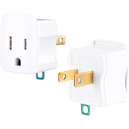 CyberPower GT1W2PK Adaptador Tierra Blanco 2 Pack con Soporte para Móvil
