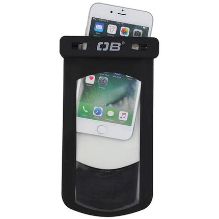 OverBoard Funda Impermeable Grande para Teléfono Negro Submersible 19' con Clip y Cordón