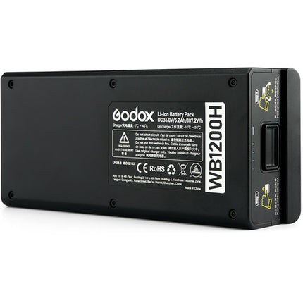 Batería de Alta Capacidad Godox para AD1200 Pro 36V 5200mAh con Indicador LED