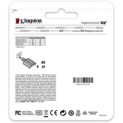 Kingston Mobilelite Plus Lector de Tarjetas SD USB 3.2 Gen 1 UHS-II Compacto