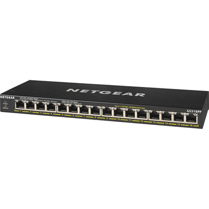 Netgear GS316PP Switch no gestionado 16 puertos Gigabit PoE+ con montaje en pared