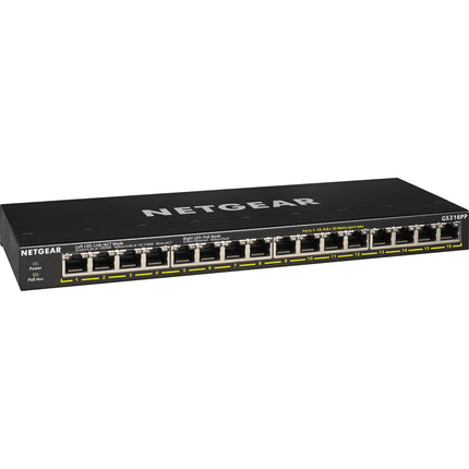 Netgear GS316PP Switch no gestionado 16 puertos Gigabit PoE+ con montaje en pared