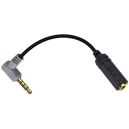Comica Audio CVM-SPX Cable Adaptador 3.5mm TRS a TRRS Ángulo Recto 11.4cm