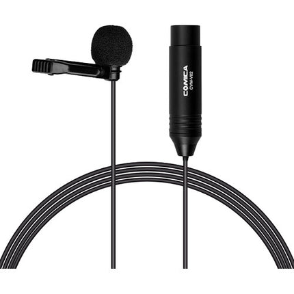 Comica Audio CVM-V02O Micrófono Lavalier Omnidireccional XLR 4.5m Cable Foam Windshield