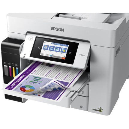 Epson EcoTank Pro ET-5850 Impresora multifuncional Supertank 4800x1200 dpi 2x250 hojas Wi-Fi Ethernet