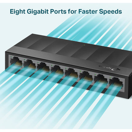 TP-Link LS1008G Switch Gigabit 8 Puertos 16 Gb/s Capacidad 11.9 Mpps