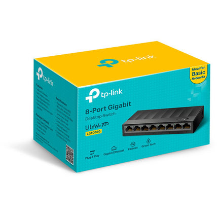 TP-Link LS1008G Switch Gigabit 8 Puertos 16 Gb/s Capacidad 11.9 Mpps