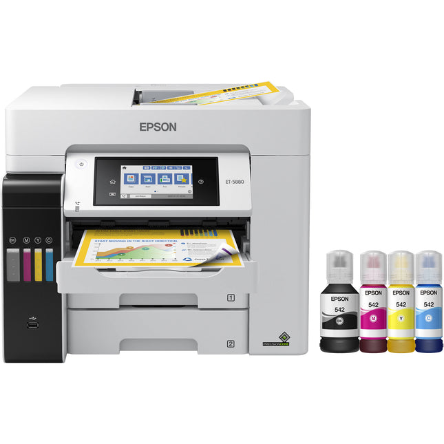Epson EcoTank Pro ET-5800 Impresora multifunción sin cartuchos resolución 4800x1200 dpi pantalla táctil 4.3"