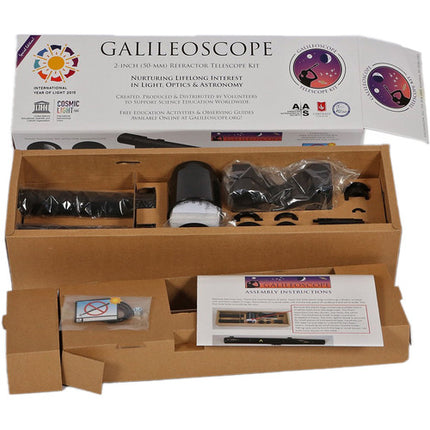 Explore Scientific 50mm Refractor Kit de Telescopio STEM 25x 50x con Montura 1/4-20