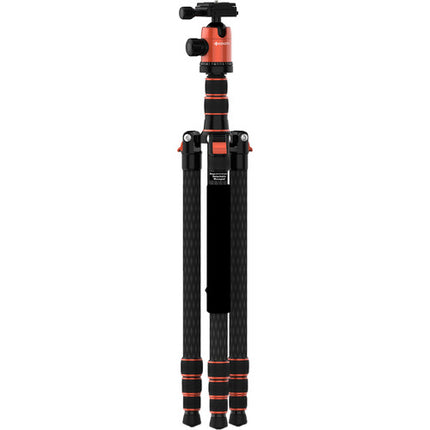 Geekoto CT28X Warrior 84 Trípode de Fibra de Carbono 84 Pulgadas con Cabezal esférico y Placa Arca-Type